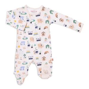 Magnetic Me cozy days organic cotton magnetic footie 0-3 months
